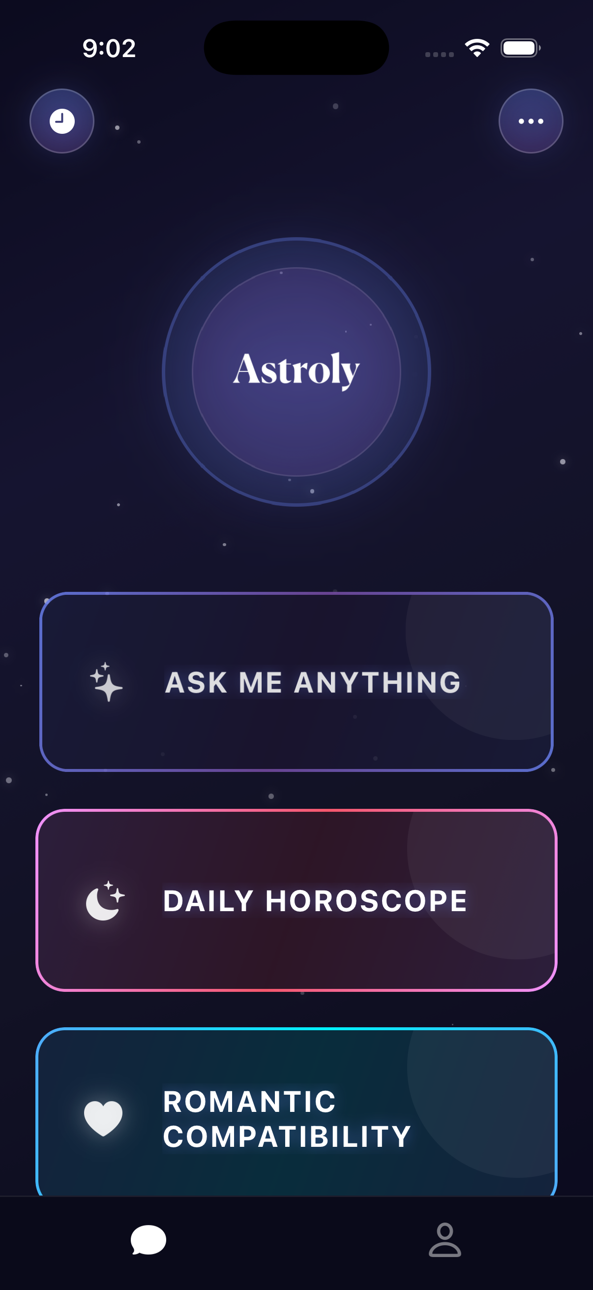 Astroly App Interface